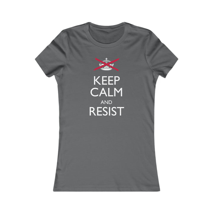 Keep Calm and Resist Classic Graphic – Women's Fitted T-Shirt
