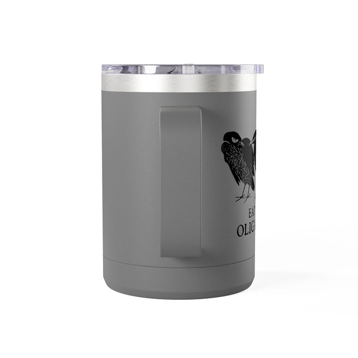 Eat the Oligarchs Crow – Coffee Mug Tumbler, 15oz