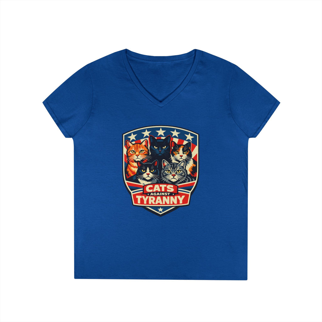 Cats Against Tyranny - Women’s V-Neck T-Shirt