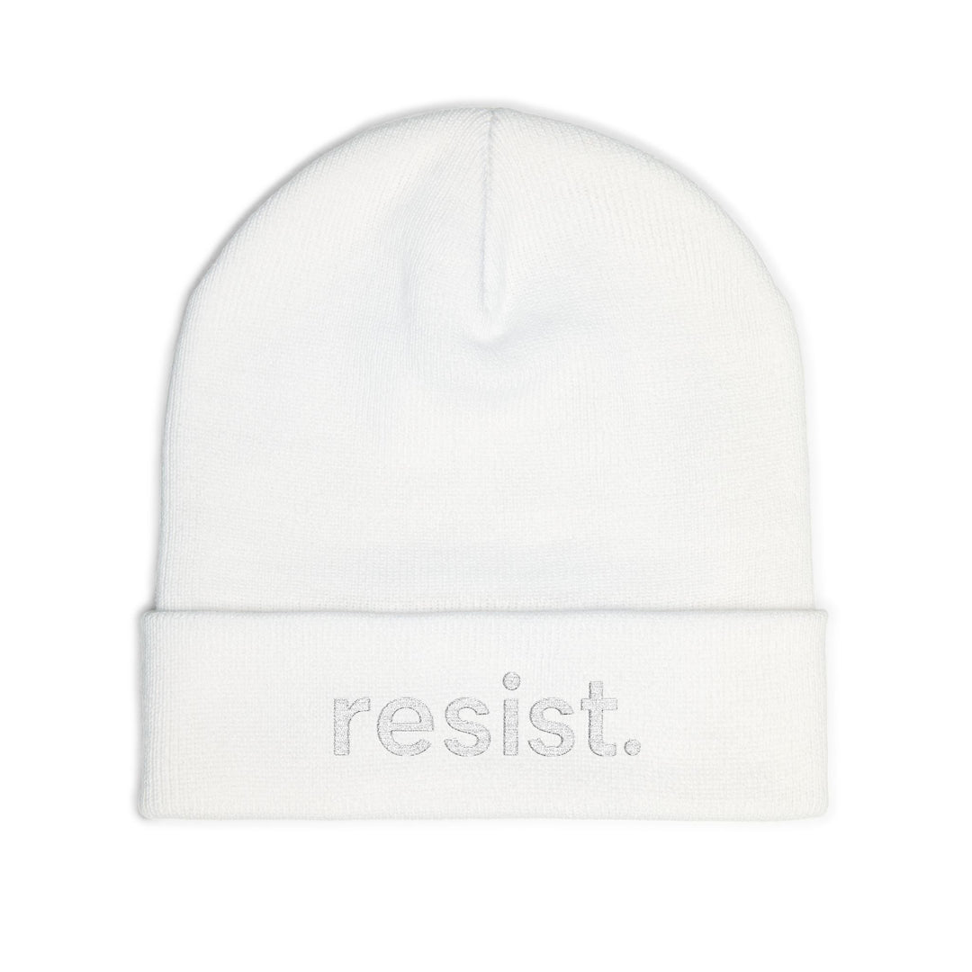Resist. – Embroidered Knit Beanie