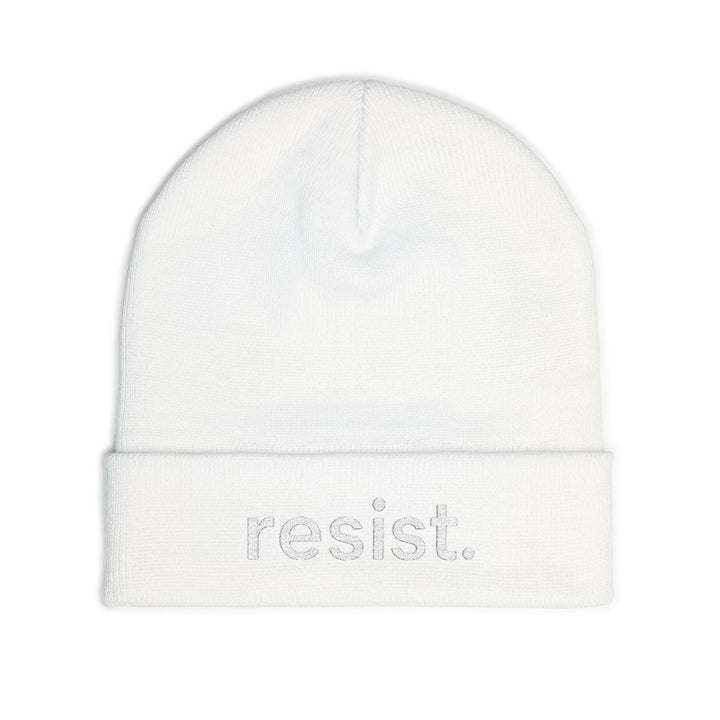 Resist. – Embroidered Knit Beanie