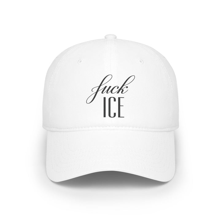 F*ck ICE Cursive Graphic – Cotton Baseball Cap