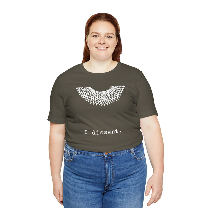I Dissent RBG Collar Tribute Graphic – Unisex T-Shirt