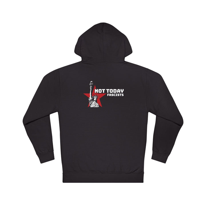 Not Today Fascists with Red Star Graphic Hoodie