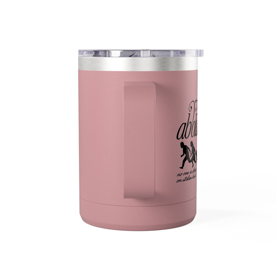 Migrants Welcome, Abolish ICE – Stainless Steel Travel Mug 15oz