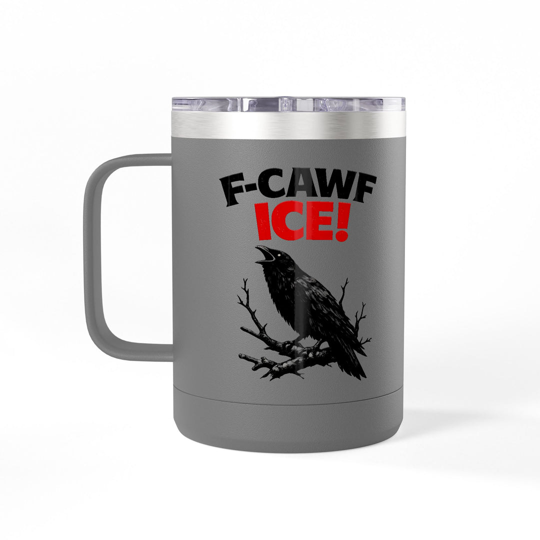 F-CAWF ICE! Crow – 15oz Coffee Mug Tumbler