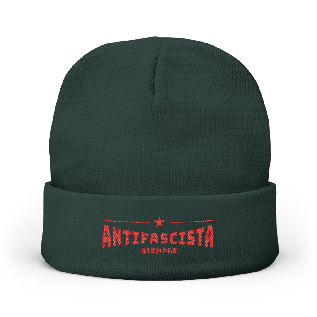 Antifascista Siempre  -  Anti-Fascism – Embroidered Knit Beanie
