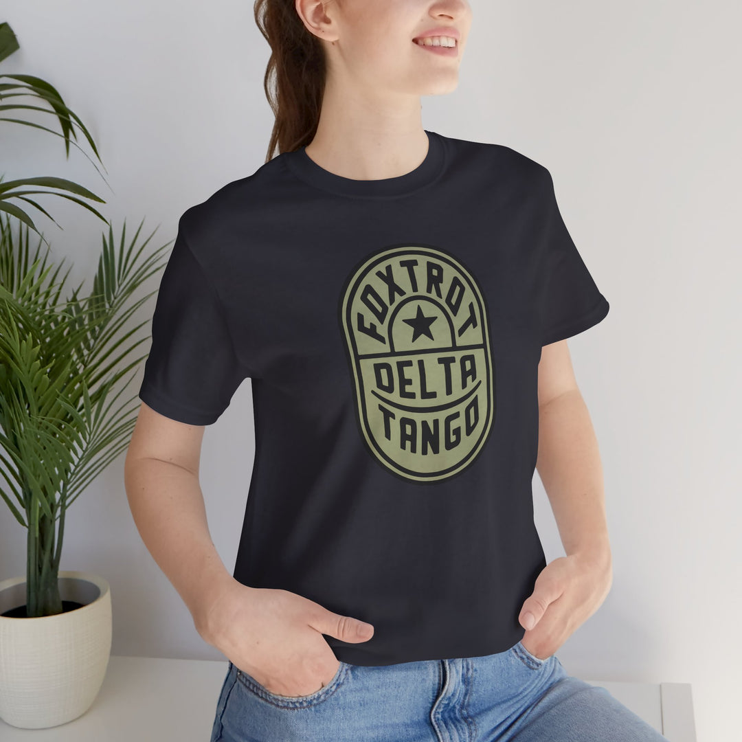 Foxtrot Delta Tango Emblem Graphic – Unisex Tee