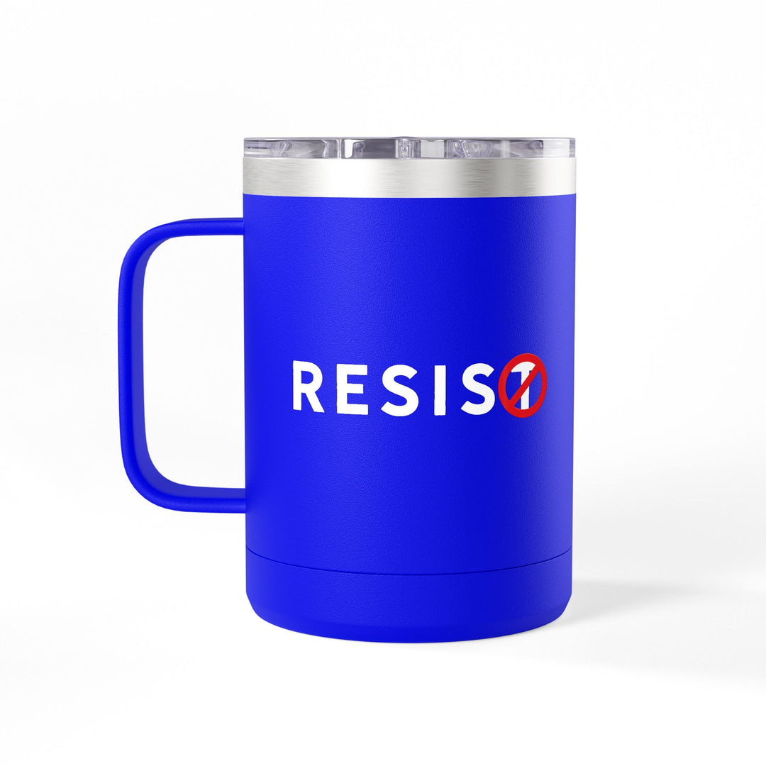 RESIST with T-Slash Coffee Mug Tumbler, 15oz