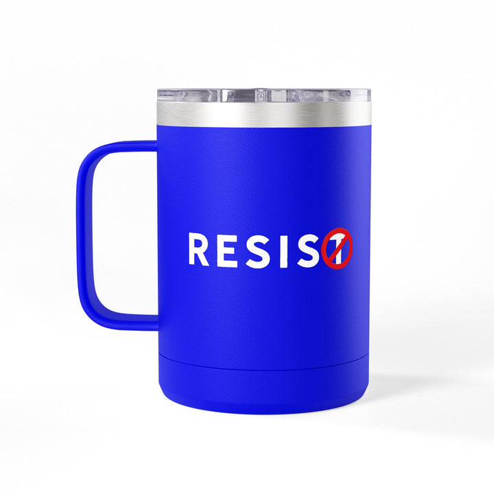 RESIST with T-Slash Coffee Mug Tumbler, 15oz