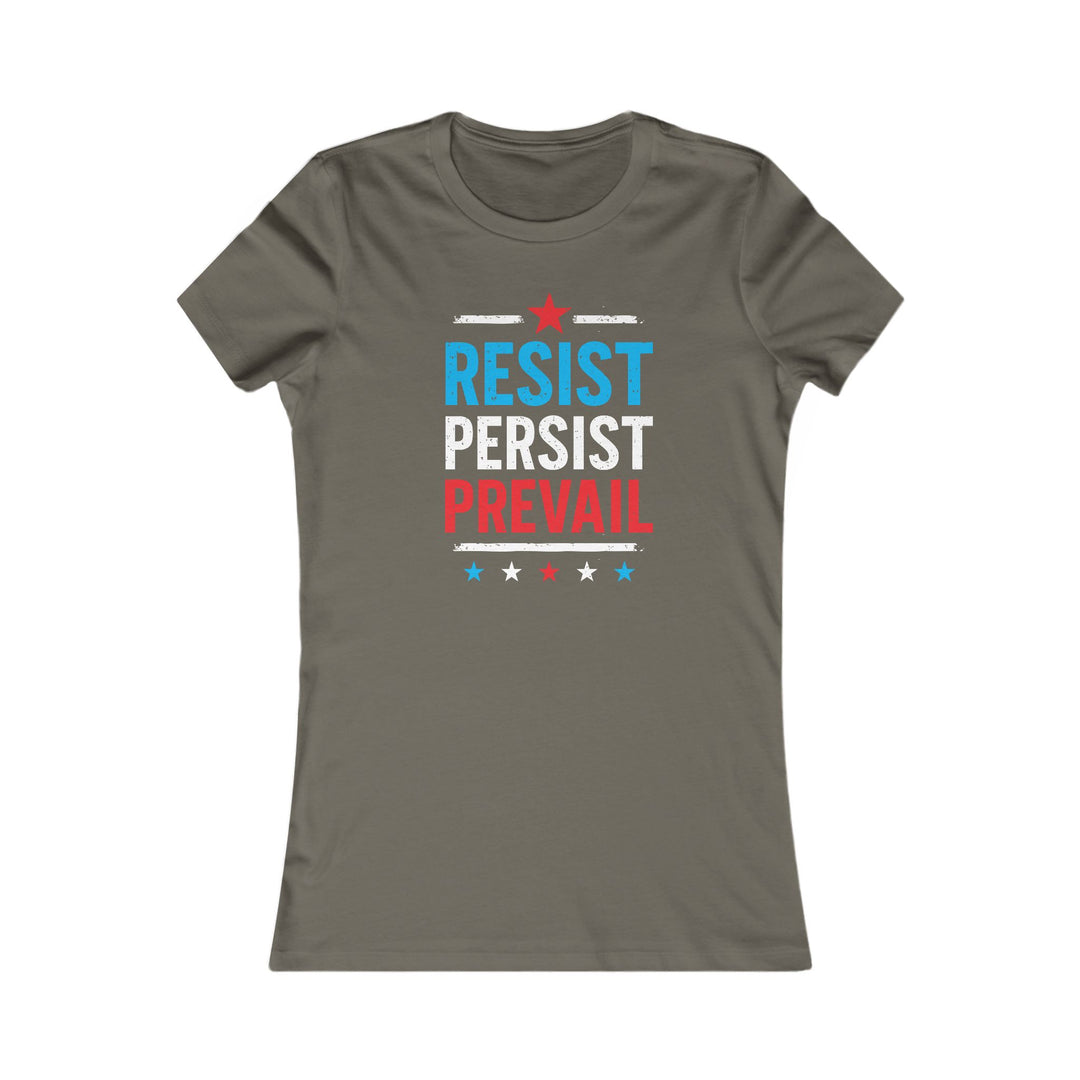 Resist Persist Prevail – Women's Fitted T-Shirt