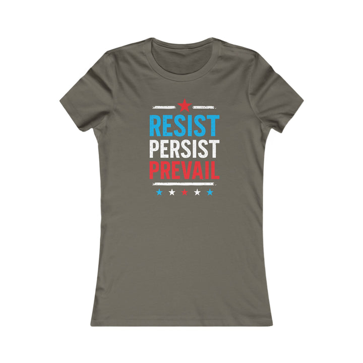 Resist Persist Prevail – Women's Fitted T-Shirt